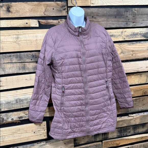 Mountain Hardwear Women’s Packable Dusty Rose Down Filled Puffer Parka Jacket L - Picture 3 of 7